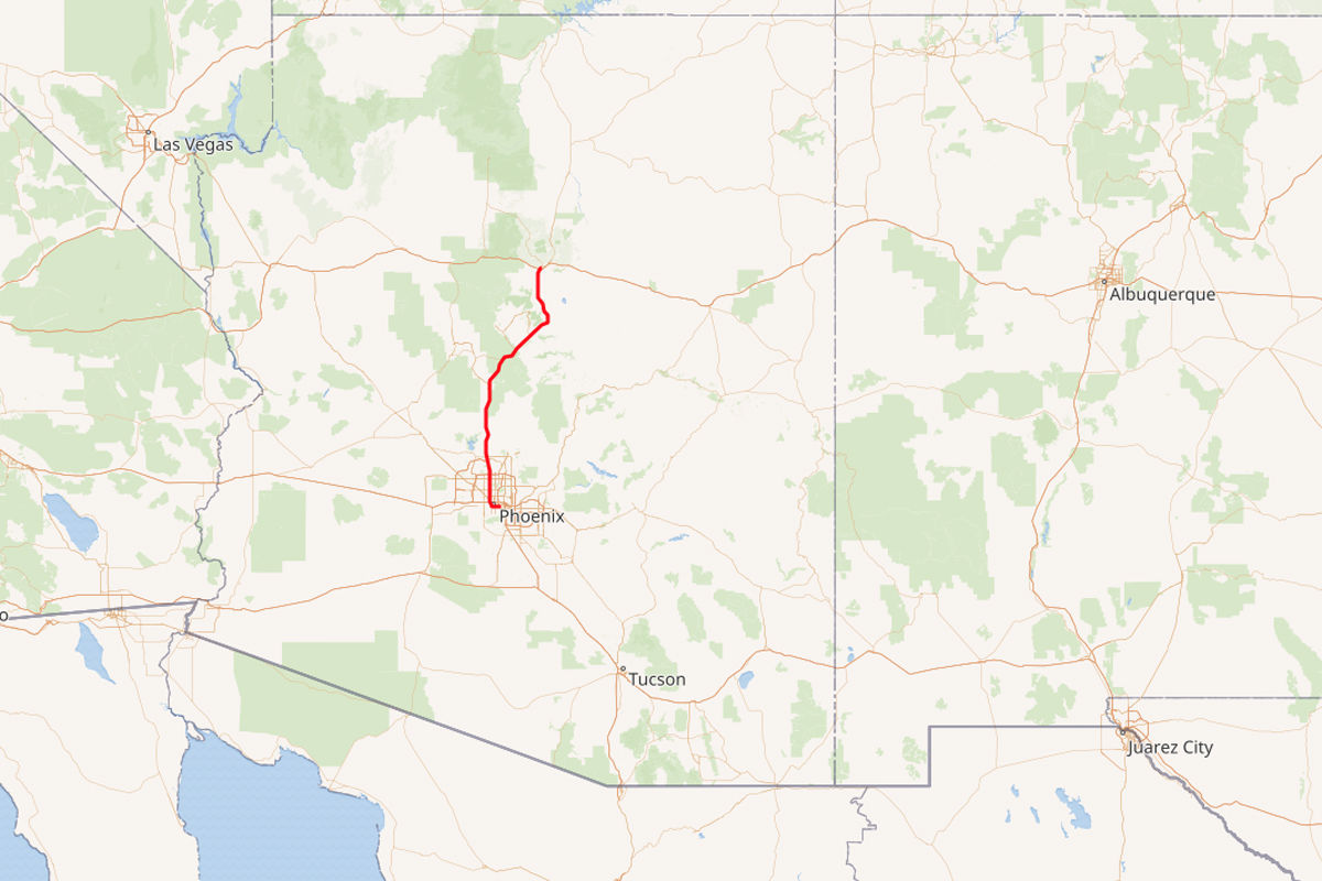 3. Interstate 17, 146 miles, 1.03 fatalities per mile